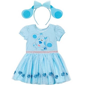 BLUE'S CLUES & YOU 2 pc Cosplay Tutu Dress and Headband Set