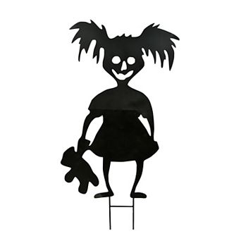 38 in Halloween Scary Girl Garden Stake