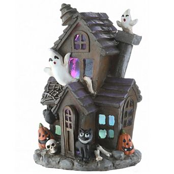 6 in Haunted House Figurine with LED Light