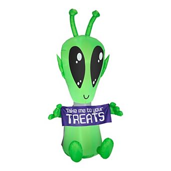 7ft. Inflatable Halloween Alien with LED Lights