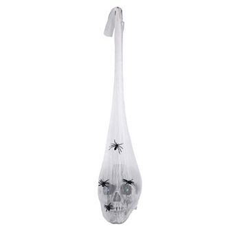 27 in Animated Motion Activated Hanging Skull with LED Lights