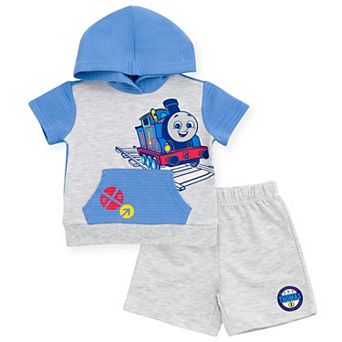 Thomas & Friends 2 pc Hooded Tee and Shorts Set