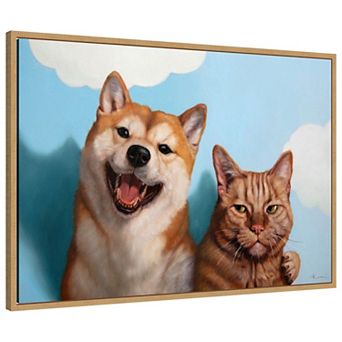 My Adopted Brother by Lucia Heffernan Framed Canvas Wall Art Print