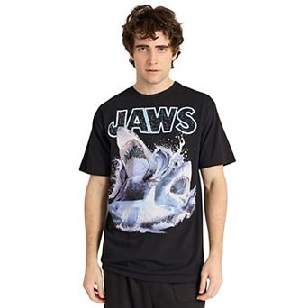 Jaws Shark Attack Short Sleeve Tee - Black