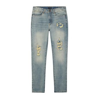 Essential Distressed Skinny Jeans - Medium Blue