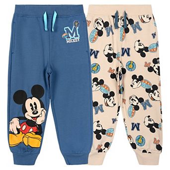 Disney Mickey Mouse & Friends Fleece Jogger Pants 2-Pack
