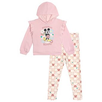 Disney's Mickey Mouse 2 pc Fleece Hoodie and Leggings Set
