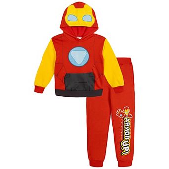 Marvel Iron Man and His Awesome Friends Cosplay Fleece Hoodie and Pants Set