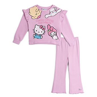 Hello Kitty Fleece Sweatshirt and Flared Leggings Set