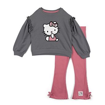 Hello Kitty Fleece Sweatshirt and Flared Leggings Set