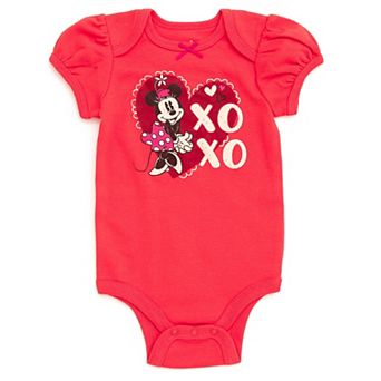 Disney Minnie Mouse Holiday Short Sleeve Bodysuit