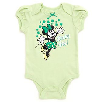 Disney Minnie Mouse Holiday Short Sleeve Bodysuit