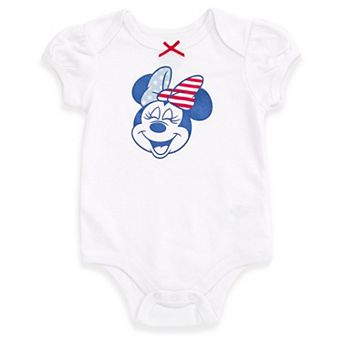 Disney Minnie Mouse Holiday Short Sleeve Bodysuit