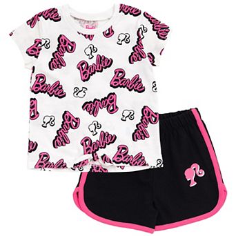 Barbie 2 pc Tee and Shorts Set