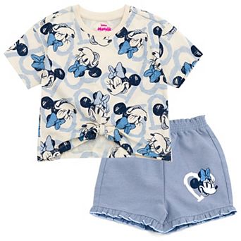 Disney Minnie Mouse 2 pc Graphic T-Shirt and Shorts Set
