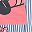 Pink Stripe Minnie