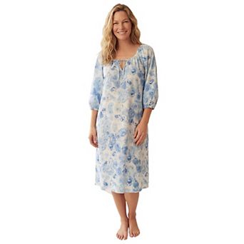 Only Necessities Plus Size Cotton Peasant Gown