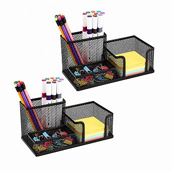 5 pc Mesh Desktop Organizer Set Office School Home Supplies Storage