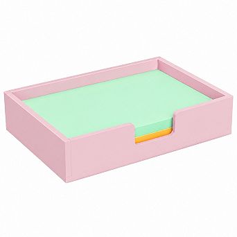 Compact Non-Slip Desk Sticky Note Holder Office Organization Supplies