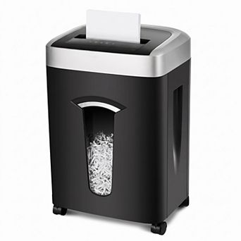 Heavy Duty 15 Sheet Cross Cut Paper Shredder 120 Minute Runtime Home Office