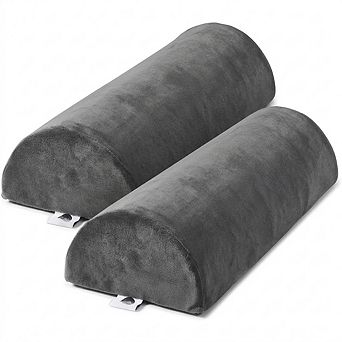 2 Pack Large Half Moon Bolster Pillow Body Support, Orthopedic, Machine Washable