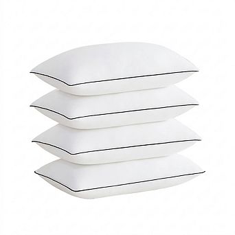 Luxury Hotel Quality Cooling Bed Pillows 4 Pack Fluffy Supportive for Side Sleepers