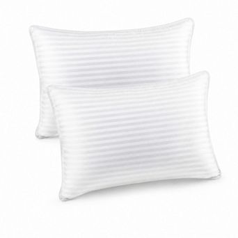 Queen Size Bed Pillows Set of 2 Down Alternative Hotel Quality Side Sleepers
