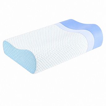 Slow Rebound Memory Foam Neck Pillow Adjustable Height Side Sleeper Support