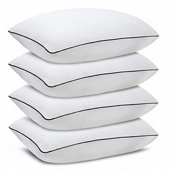 Standard Bed Pillows 4 Pack Luxury Hotel Quality Supportive