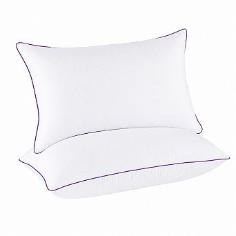 Queen Size 2-Pack Down Alternative Pillows, Oeko-Tex Certified Hotel Quality Sleep Support