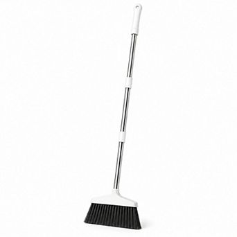 Heavy Duty Broom, Indoor Outdoor White Multi-Surface Concrete