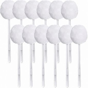 12 Pack Long Handle Soft Toilet Bowl Brush Bathroom Cleaning Set
