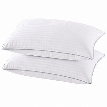 2 Pack King Size Down Alternative Hotel Pillows Super Soft Breathable Machine Washable