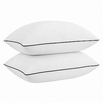 2 Pack Super Soft Down Alternative Pillows Breathable Skin Friendly Hotel Quality