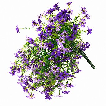 Realistic UV Resistant Flowers Set of 2 for Porch Patio Yard