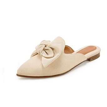 Women's Pointed Toe Slip-On Mules