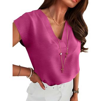 Women’s Elegant V Neck Top