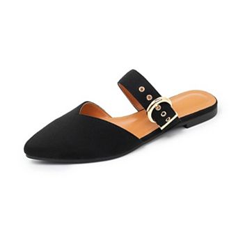 Women's Adjustable Strap Pointed Mules