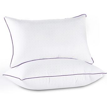 Firm Pillows Queen Size Set of 2, Supportive Bed Pillows, Quality for Back,Stomach and Side Sleepers