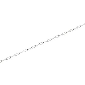 Rectangular Sterling Silver Chain Bracelet