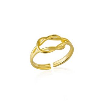 Knot Sterling Silver Adjustable Ring