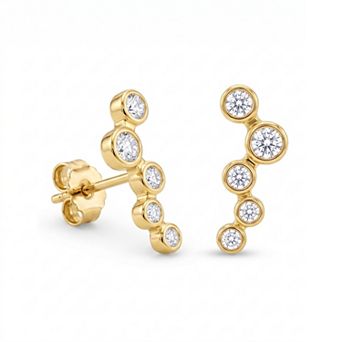 Star Cluster Stud Earring Sterling Silver
