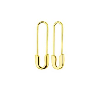 Sterling Silver Safety Pin Earring