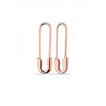Sterling Silver Safety Pin Earring