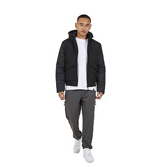 Brave Soul Mens Puffer Soft Shell Jacket