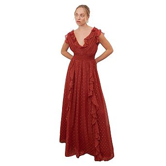 Anaya With Love Womens/Ladies Waterfall Maxi Dress
