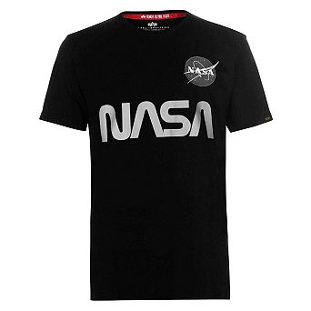 Alpha Industries Mens NASA Reflective T-Shirt