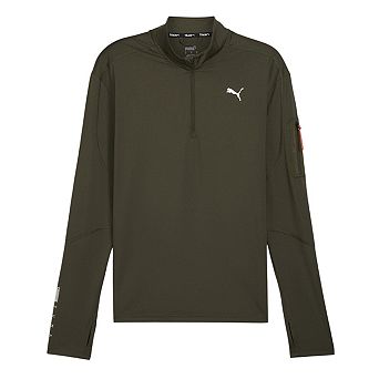 Puma Mens Cloudspun Quarter Zip Long-Sleeved Top