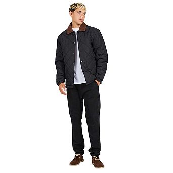 Brave Soul Mens Quilted Coach Jacket