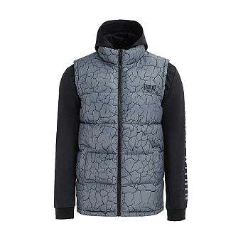 Everlast Mens Cracked Quilted Hybrid Jacket